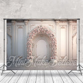Lofaris White Triumphal Arch Pink Floral Wedding Backdrop